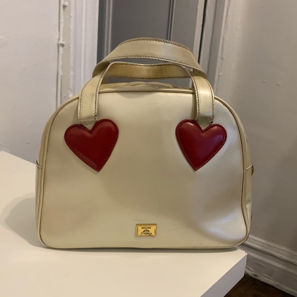 Moschino Handbags - VINTAGE Moschino Red Heart Dome Satchel